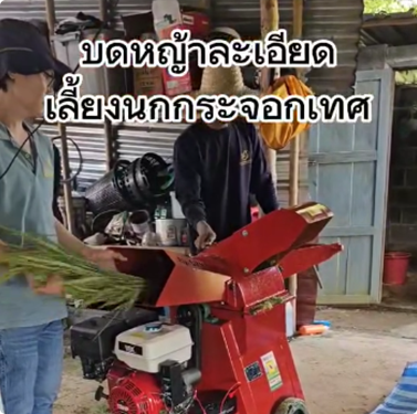 รีวิวบดหญ้าละเอียด ทำอาหารสัตว์